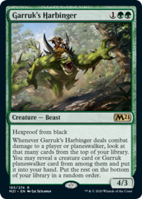 x1 Garruk's Harbinger - Foil R MTG Core Set 2021 M/NM, English