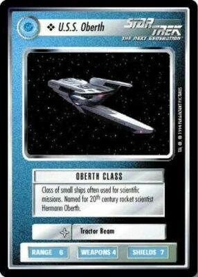 U.S.S. Oberth Black Border Light Play LP Star Trek The Next Generation DNA GAMES
