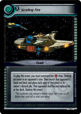 Star Trek 2E: Strafing Fire - Archive Foil [Lightly Played] To Boldly Go STCCG D