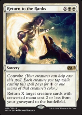 MTG Return to the Ranks, Magic 2015, Heavily Played, English