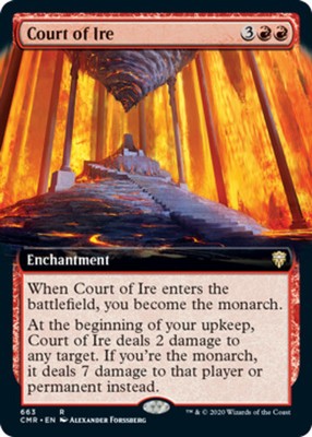 Court of Ire - Extended Art #663 (NM) Commander Legends CMR Magic MTG
