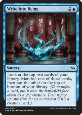 4 x Write into Being - Fate Reforged - Common - Near Mint