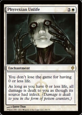 1 x Phyrexian Unlife - New Phyrexia - Moderate Play - MTG