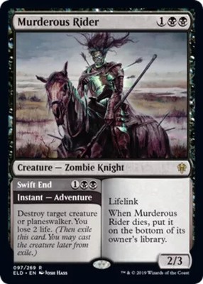 Murderous Rider   Swift End MTG Throne of Eldraine LP