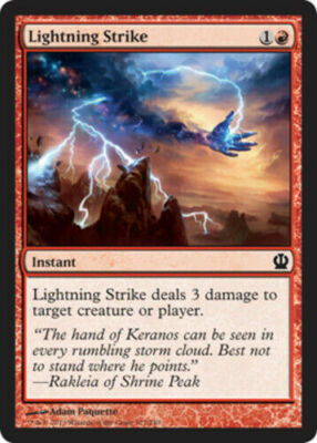 4x Lightning Strike - MTG Magic the Gathering Theros - Near Mint