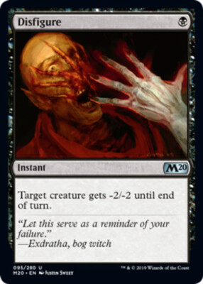 4x Disfigure MTG Core Set 2020 (M20) NM Magic Regular