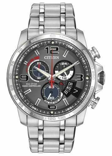 Pre-owned Citizen By0100-51h Radio Control World Time Chrono Time A-t Men's Watch $695