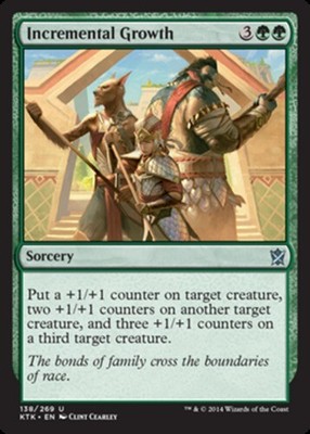 4x Incremental Growth MTG Khans of Tarkir NM Magic Regular