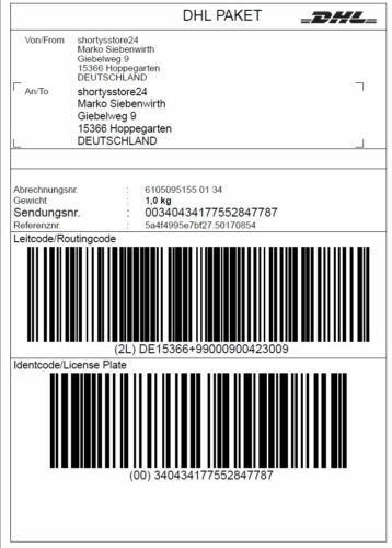 Hermes Versandetiketten