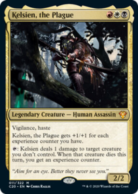 Kelsien, the Plague - Foil-[Commander 2020]-Lightly Played, English-1-Foil-MTG