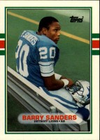 Barry Sanders Rookie Football Trading Cards