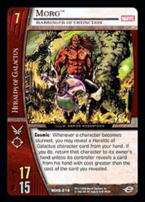 VS System: Morg, Harbinger of Extinction - Foil [Played] Marvel Heralds of Galac