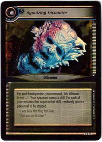 Star Trek 2nd Edition Agonizing Encounter 0D19 Foil Promo Card (no logo)