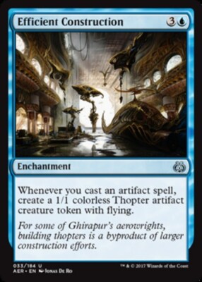 1x Efficient Construction - Foil NM-Mint, English Aether Revolt MTG Magic