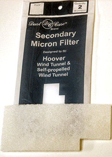 Hoover Windtunnel Vacuum Secondary Micron Replacement Filter, 2/pk