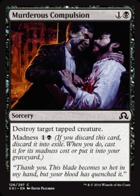 Murderous Compulsion X4 (Shadows over Innistrad (2016)) MTG (NM) *CCGHouse* Magi