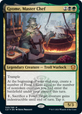 Mint/Near-Mint, English - 1 x MTG Gyome, Master Chef - Foil Commander 2021
