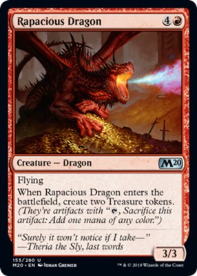 MTG | Rapacious Dragon | 153/280 | (LP) | Core Set 2020