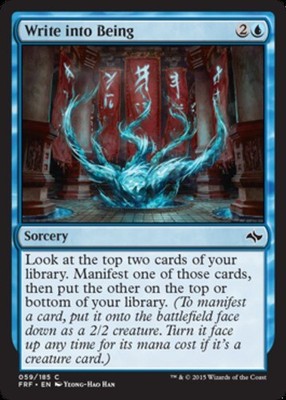 4x -Write into Being-[Fate Reforged]-Lightly Played, English-Regular-MTG