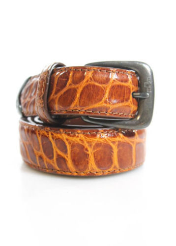 Ralph Lauren Cintos Femininos de crocodilo/Jacaré