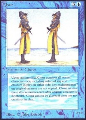 1 x Clone - Unlimited - Heavy Play - MTG