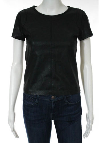Women's Faux Leather Tops & Blouses