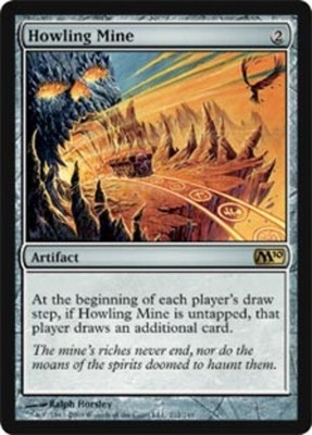 1 x Howling Mine - Foil - Magic 2010 - Light Play - MTG