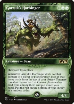 Garruk's Harbinger Showcase Near Mint Core Set 2021 