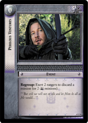 1x  Perilous Ventures - 6U54 - Foil Light Play Ents of Fangorn