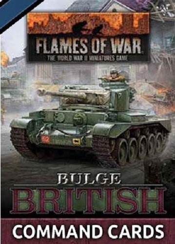 Bulge British Command Cards Поздняя война Flames of War NEW