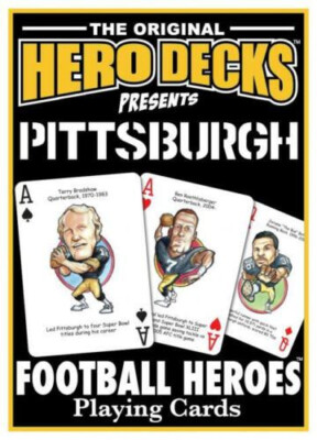 Pittsburgh Football Heroes The Original Hero Deck Playing Cards NFL Steelers