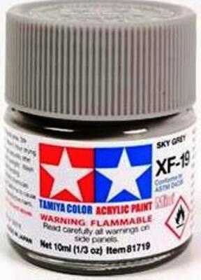 Tamiya 81719 Acrylique Modèle Peinture/XF-19 Ciel Gris 10ml Pot T48 Après