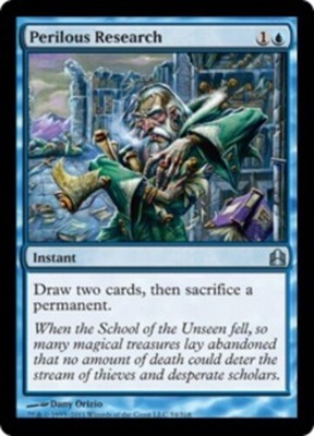 1x Perilous Research MTG Commander 2011 NM Magic Regular