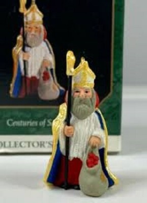 1997 Centuries of Santa #4 ~ St. Nicholas ~ Hallmark Miniature Ornament