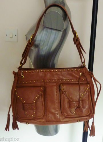 Brown Leather Shoulder Bags for Women
