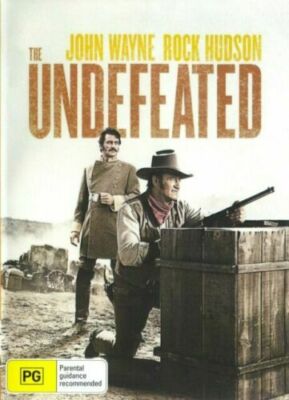 The Undefeated DVD John Wayne Rock Hudson New Sealed Plays Worldwide NTSC 0