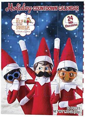 Elf on the Shelf Holiday Christmas Candy Chocolate Countdown Calendar - 24 Days