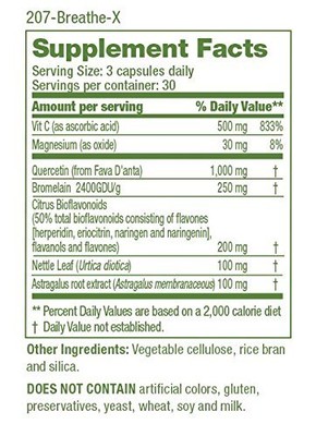 Breathe-X - Fast Acting Allergy Relief Supplement - Reduce Sinus and Nasal - - -