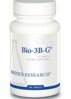 Biotics Research Bio-3B-G - Vitamin B Complex, Adrenal Health, 180 Tablets