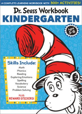 Dr Seuss Workbook: Kindergarten: 300 Fun Activities with Stickers and M - GOOD