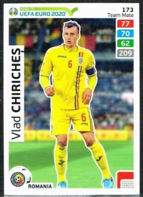 CARD PANINI ADRENALYN ROAD TO EURO 2020 N.173 CHIRICHES ROMANIA