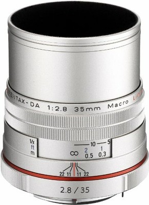 Pentax Standard SingleFocus Makro Objektiv HD PentaxDa 35 MM F 2.8 Silber iW9