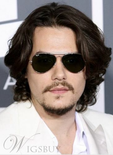 Glamorous Stylish Medium Wavy Men S Wig 12 In Ebay