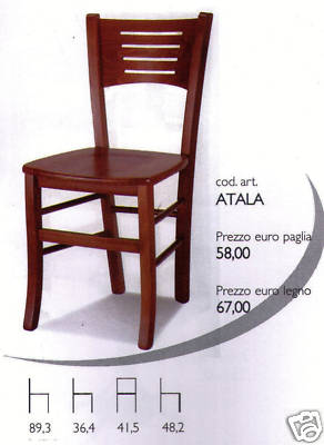 SEDIA IN LEGNO