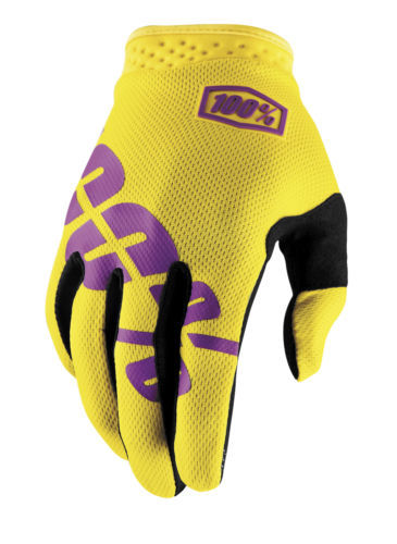 moco◎ 100% S19 Hydromatic Mens Motocross Gloves - Yellow - Small | eBay