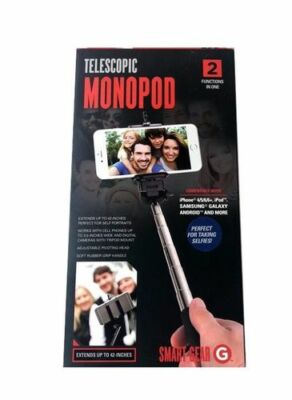 Smart Gear 42 in. Extendable Monopod Selfie Stick, Black 
