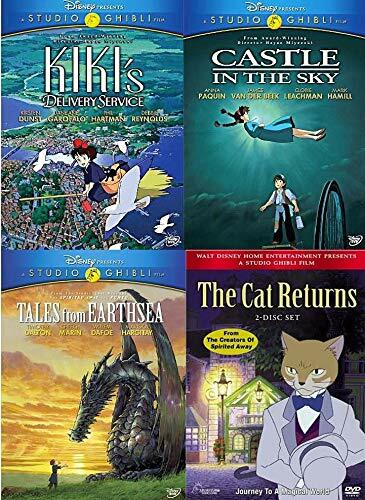 Studio Ghibli Collection 4 DVD Lot Kiki's, Castle In The Sky