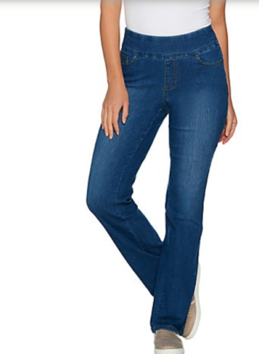 Denim Co Denim Smooth 5-Pocket Lightly Bootcut Jeans-Med