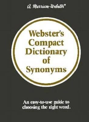 Websters Compact Dictionary of Synonyms - Hardcover - VERY GOOD