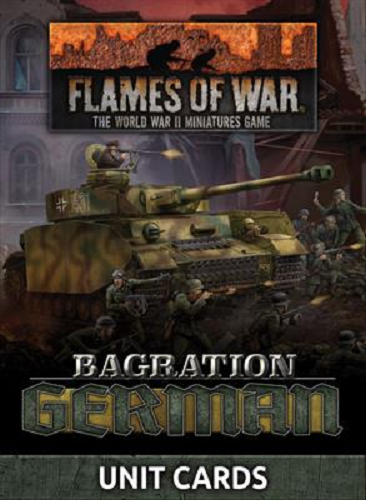 Багратион Карты немецких отрядов Flames of War NEW